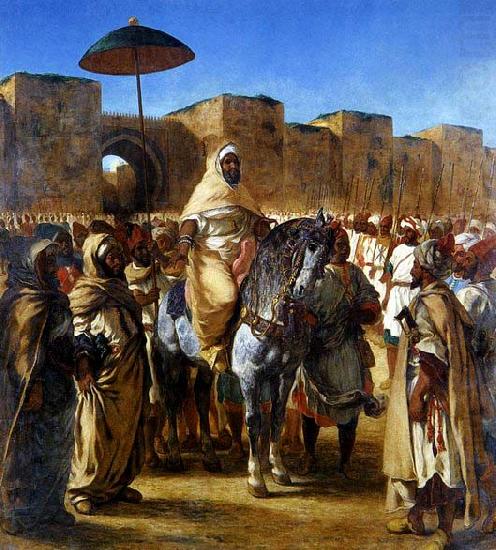 The Sultan of Morocco and his Entourage, Eugene Delacroix